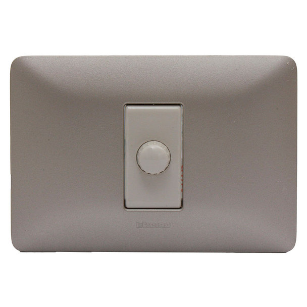 Bticino Dimmer 40/600 W TitaneoGris Armado Matix Bticino Knasta Chile